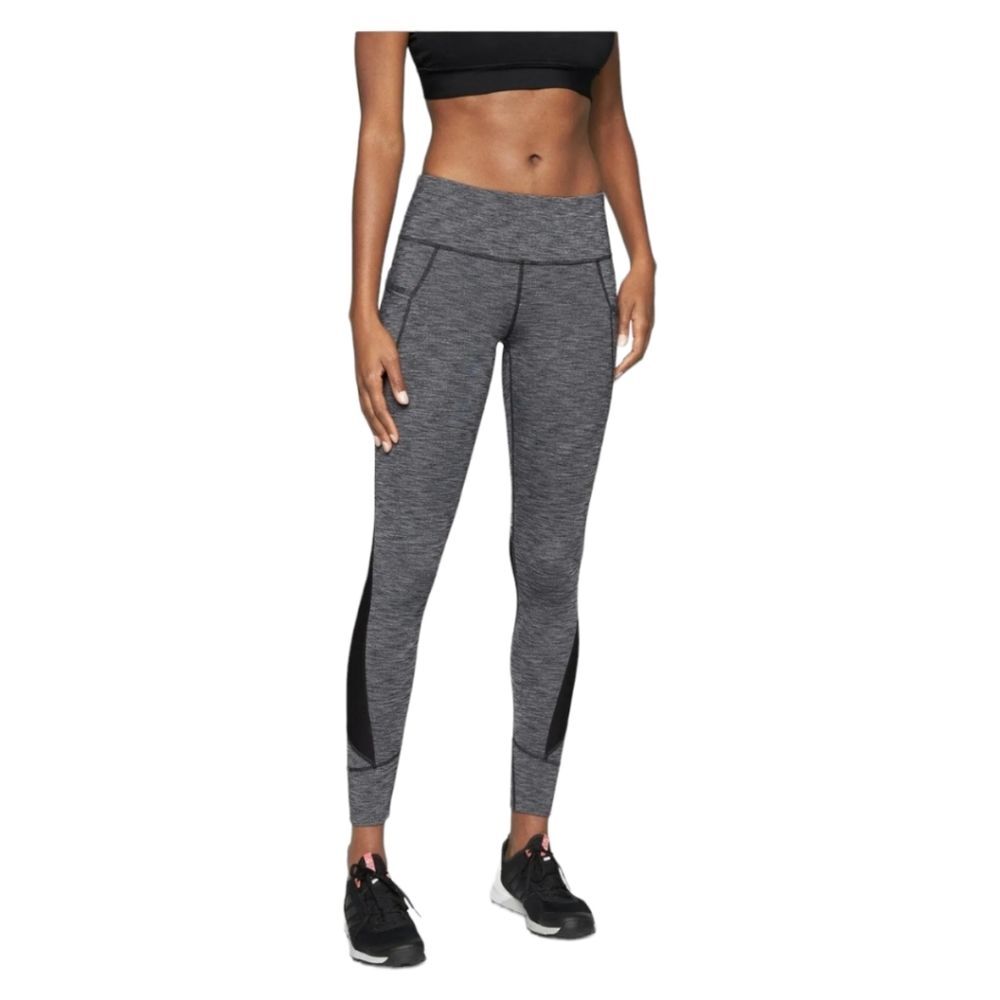 Athleta Relay Tight 2.0, Black Heather Mid Rise Ankle Crop legging SIZE Medium